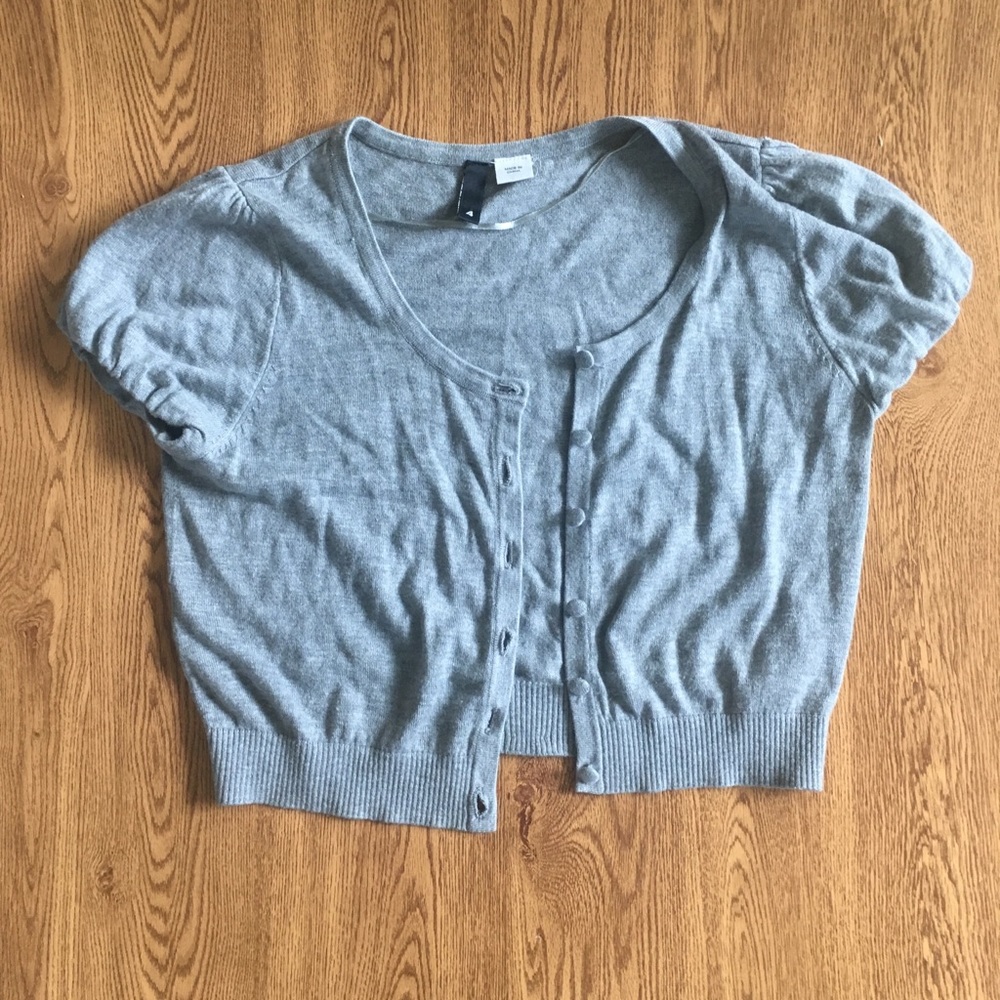 Short Sleeve Crop Top Sweater